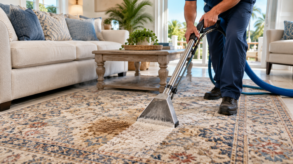 area rug stain removal in Port St. Lucie